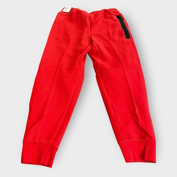 Nike Sportswear Tech Fleece University Red Jogger Pants Mens size M CU4495-657 - Picture 5 of 9